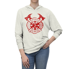 Fire EMS Survival of the Fittest RED - Long Sleeve Tshirt Hoodie