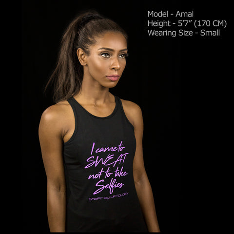 I CAME TO SWEAT Women's Fitted Tank Top