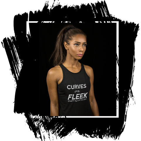 CURVES ON FLEEK Women's Fitted Tank Top