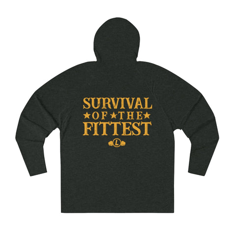 Fire EMS Survival of the Fittest GOLD - Long Sleeve Tshirt Hoodie