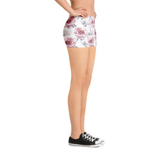 Pink Rose Mid Rise Shorts
