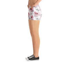 Pink Rose Mid Rise Shorts