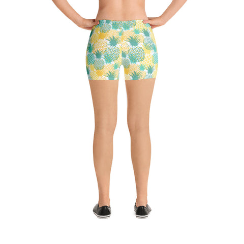 So Sweet Pineapple Mid Rise Shorts