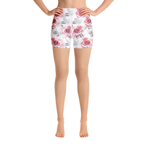Red Rose High Rise Shorts