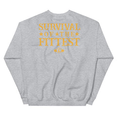 FIRE EMS Survival of the FIttest GOLD Crew Neck Sweatshirt